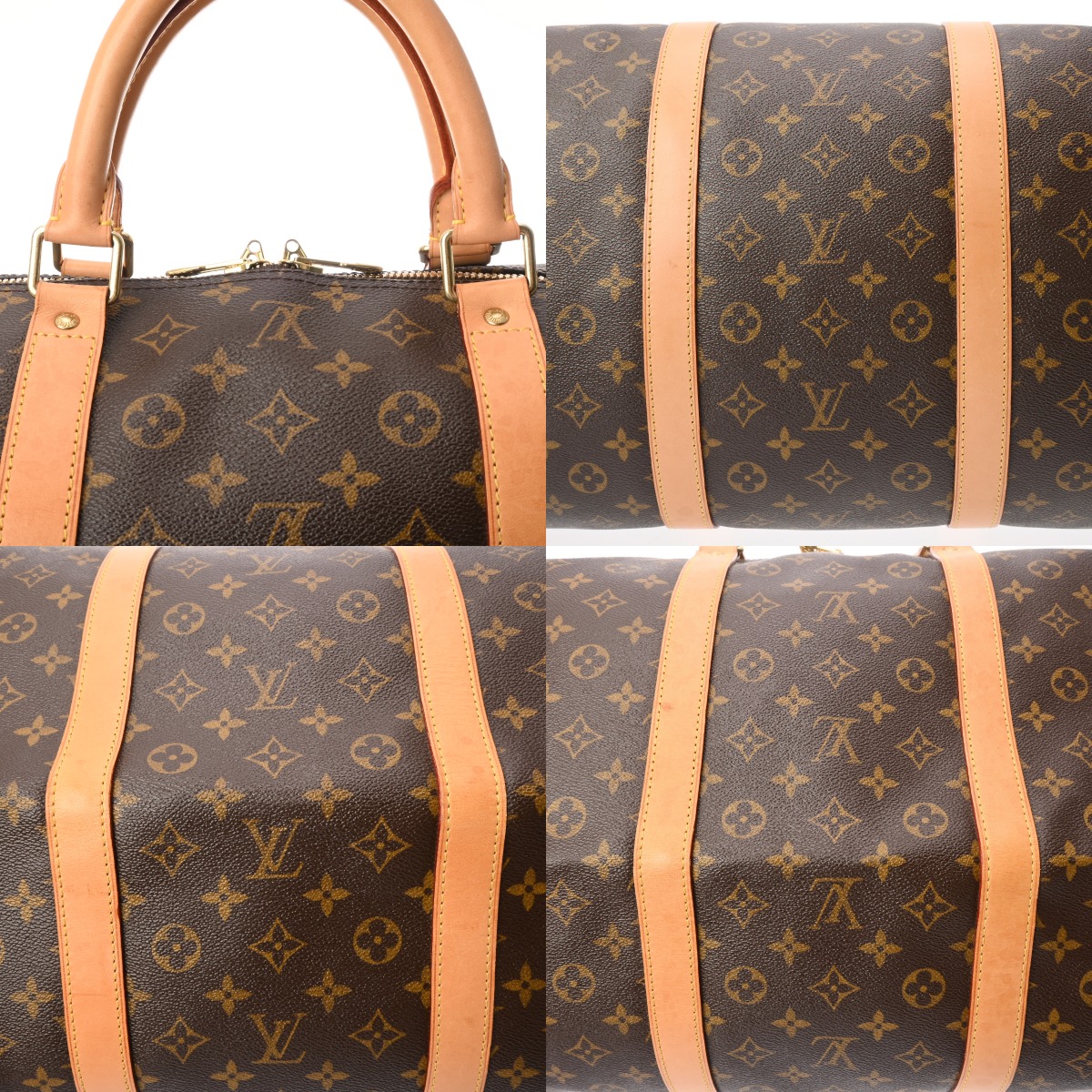 ルイ ヴィトン モノグラム キーポル バンドリエール 60 ブラウン