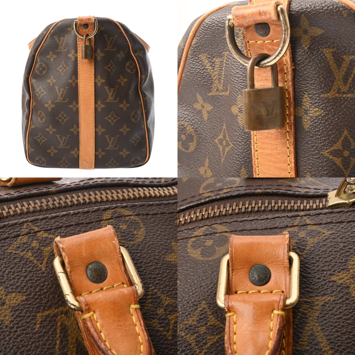 ルイ ヴィトン モノグラム キーポル バンドリエール 45 ブラウン