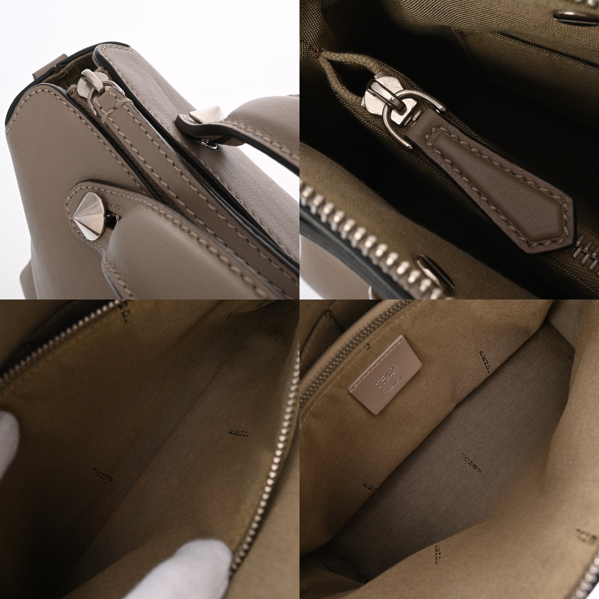 フェンディ バイザウェイ ミディアム 2WAY グレージュ系 8BL124-1D5