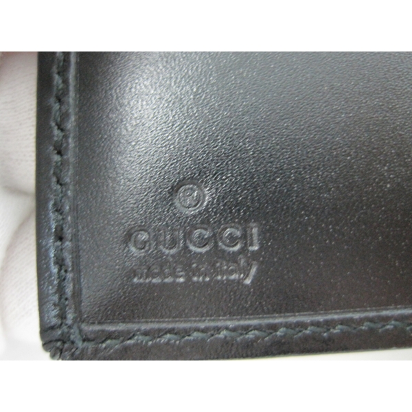 グッチ / GUCCI GGインプリメ 二つ折インプリ黒224122 黒 224122 PVC/レザー レディース 財布 【未使用】【purse】