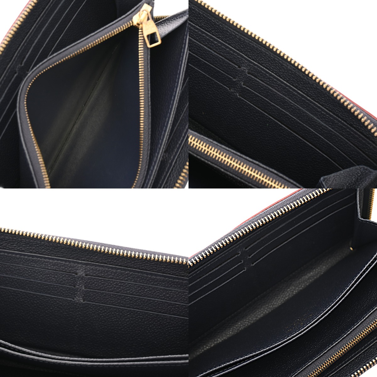 美品 ウォレット M62121 二つ折り財布 ルイヴィトン モノグラムアンプラント ジッピーウォレット