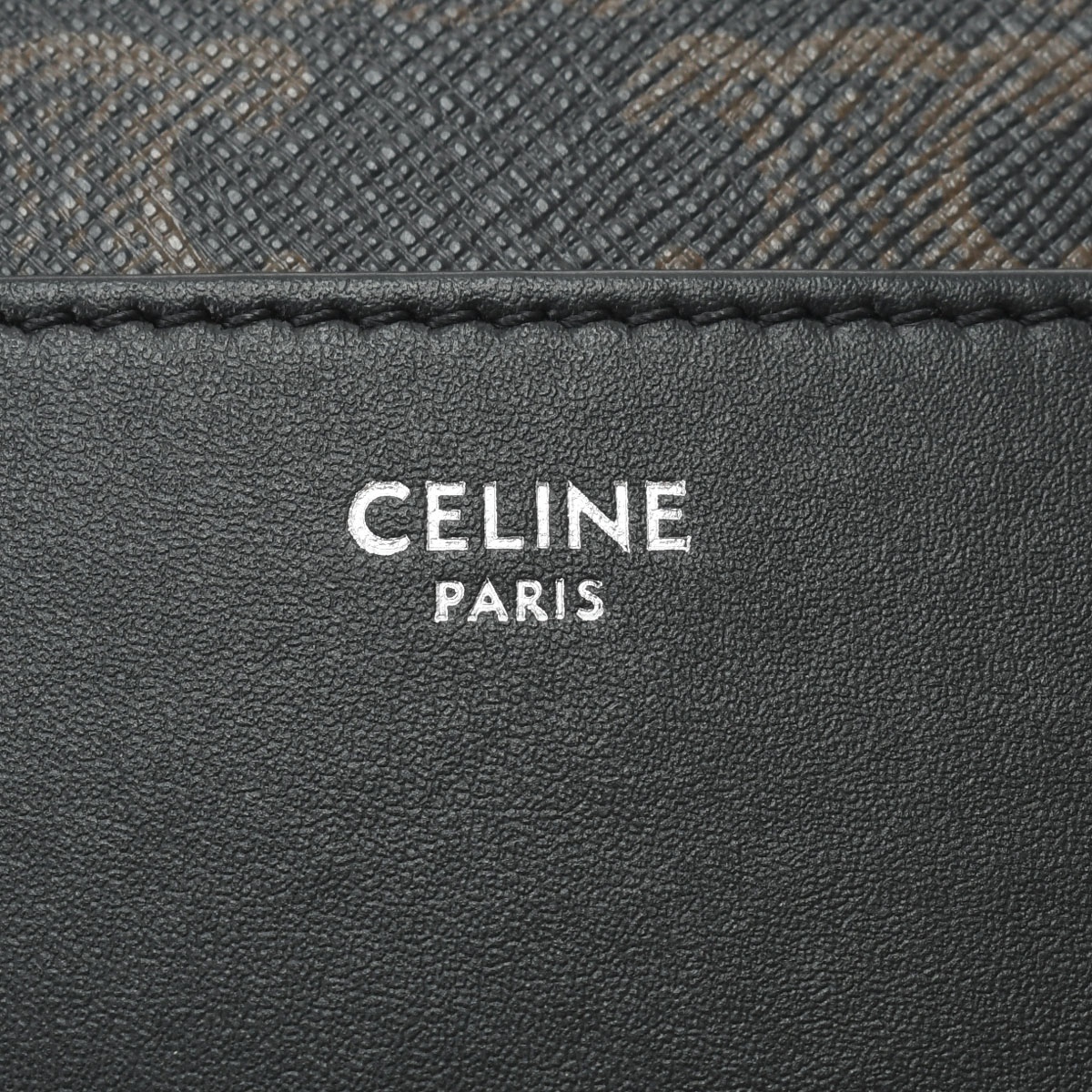 セリーヌ / CELINE フラップ メッセンジャー ブラック/シルバー金具 111592ETH 38SI カーフ/トリオンフキャンバス レディース  バッグ 【未使用】【bag】