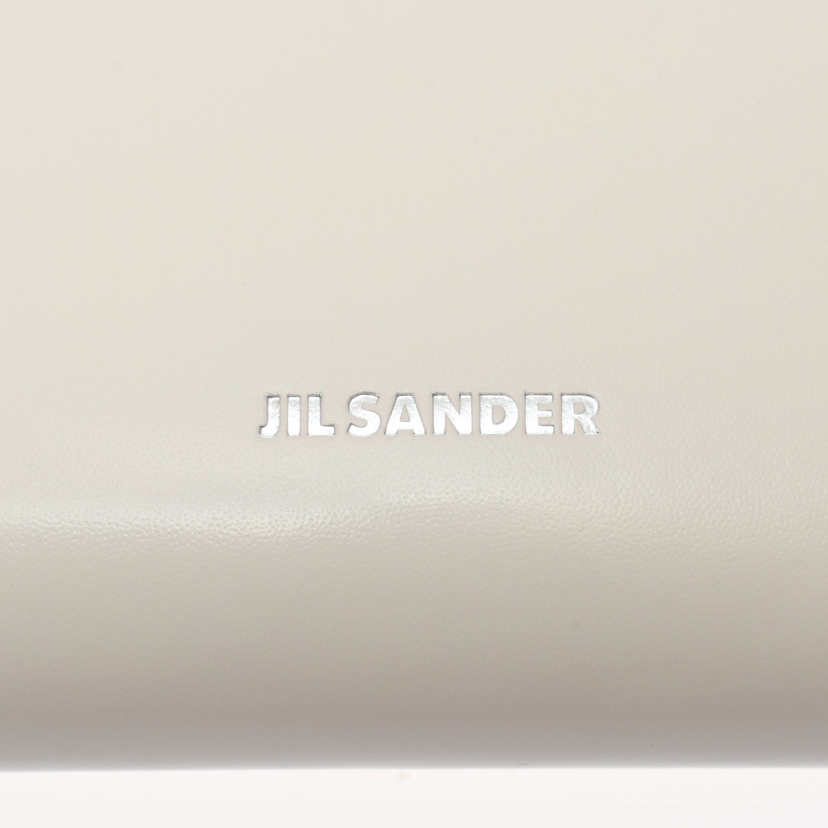 未使用 ジルサンダー JIL SANDER JSPU840164 レディース 二つ折り財布 ホワイト /シルバー金具 レザー