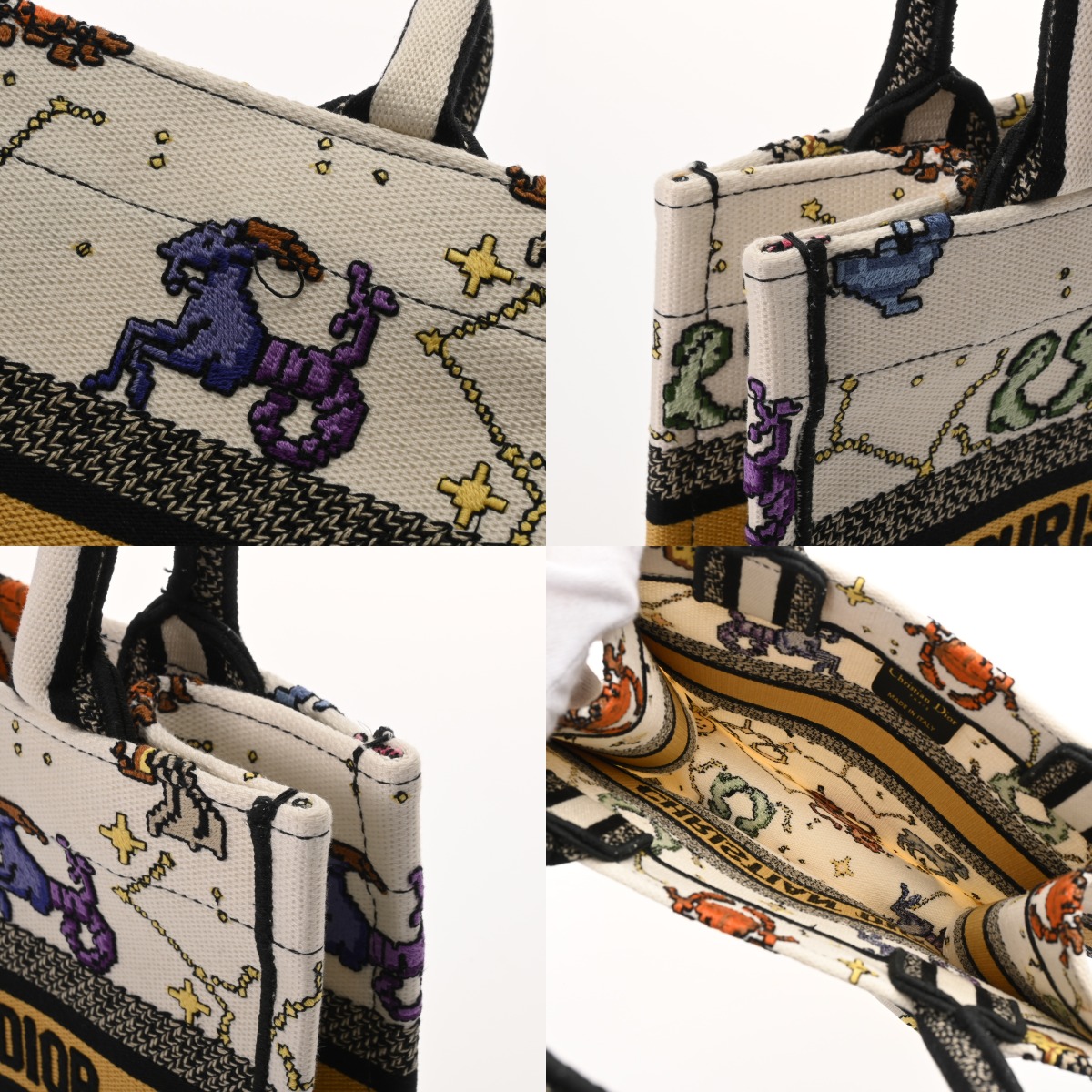 ディオール BOOK TOTEバッグ スモール ピクセルゾディアックエン