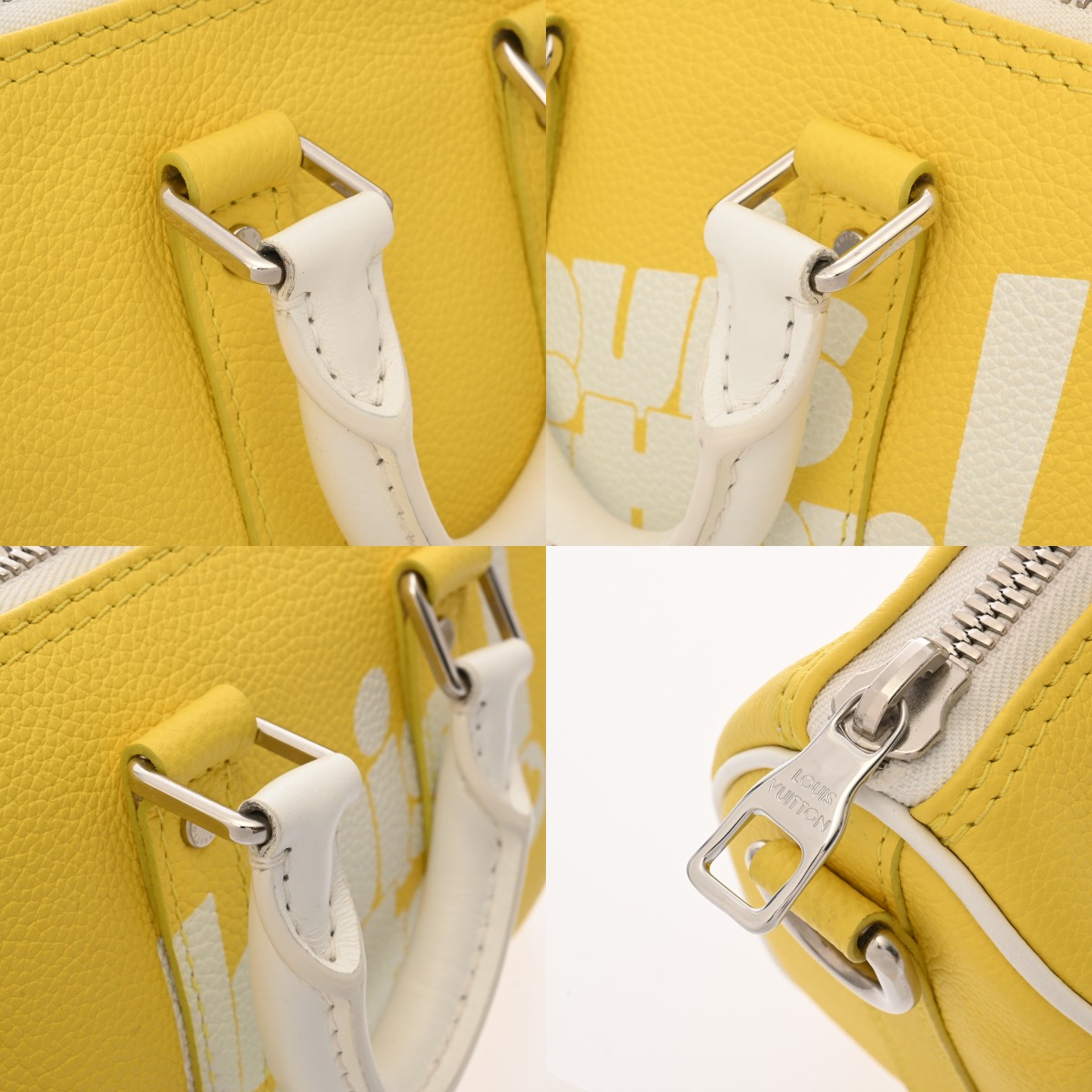 ルイ ヴィトン キーポルXS エブリデイLV イエロー M80842 レザー
