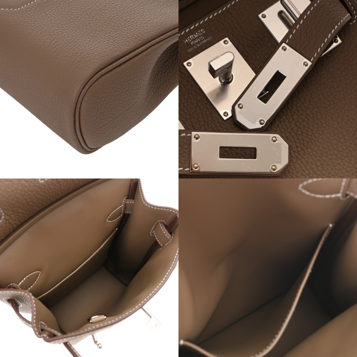 HERMES アトゥーPM エルメス ケリー アッカド PM エトゥープ トゴ レディース