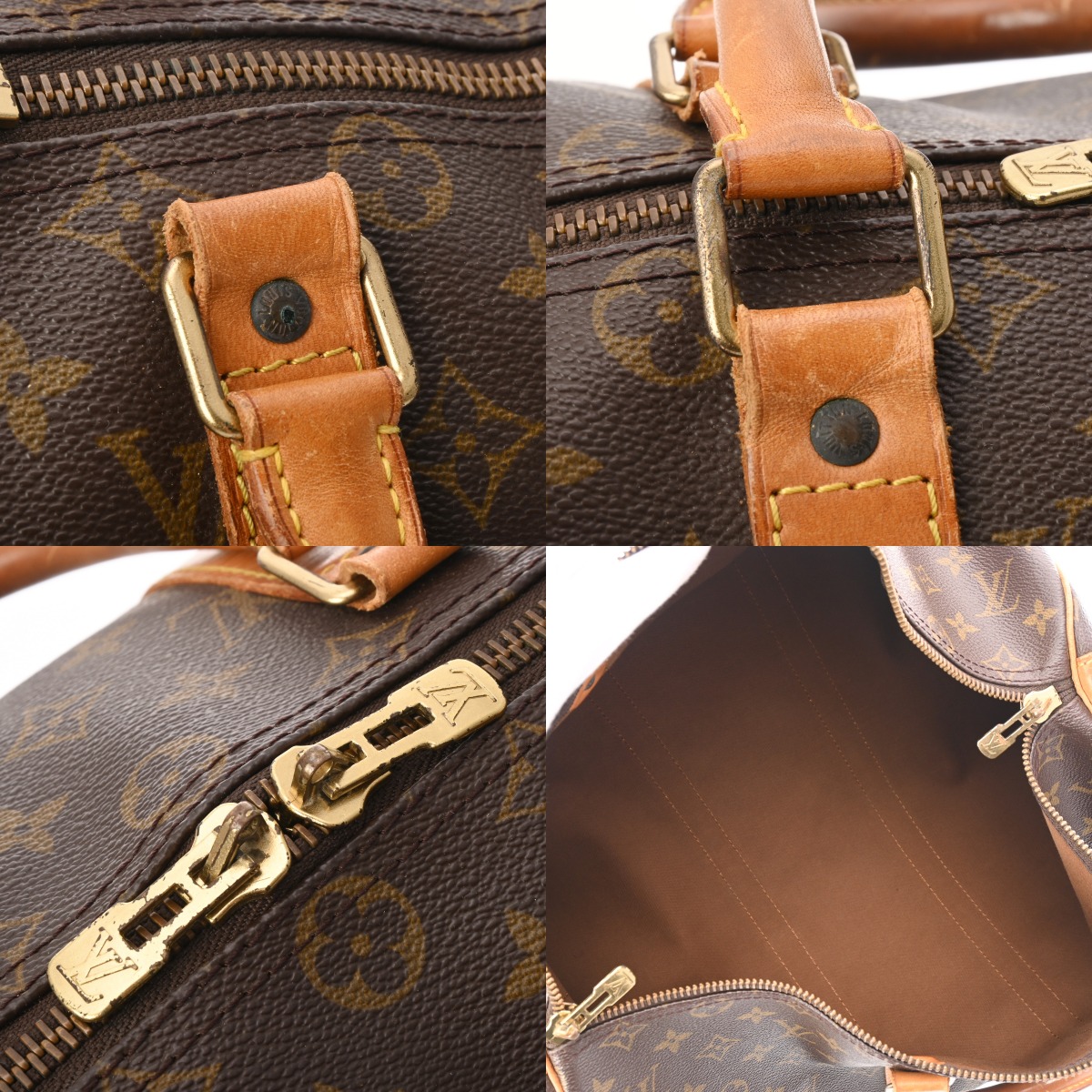 ルイ ヴィトン モノグラム キーポル バンドリエール 45 ブラウン