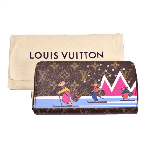 ルイ ヴィトン / LOUIS VUITTON モノグラム ジッピーウォレット　 2018年秋冬コレクション　モノグラム　ホリデイ　M63379　　 ラウンドファスナー長　ZIP長　も多数出品中! ブラウン/マルチカラー/ゴールド金具 M63379 PVC/レザー レディース 財布 【未使用】