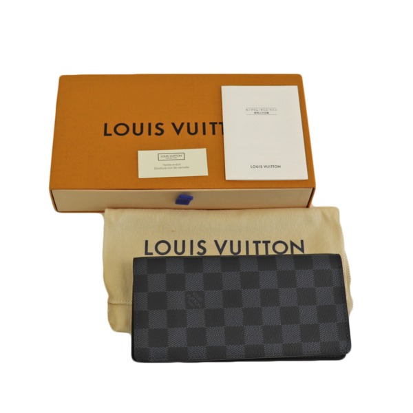 ルイ ヴィトン / LOUIS VUITTON ダミエ・コバルト ポルトフォイユ・ブラザ　ダミエ・コバルト　N63212 ポルトフォイユ・ブラザ  コバルト/シルバー金具 N63212 ダミエ・コバルト・キャンバス/レザー メンズ 財布 【未使用】【purse】