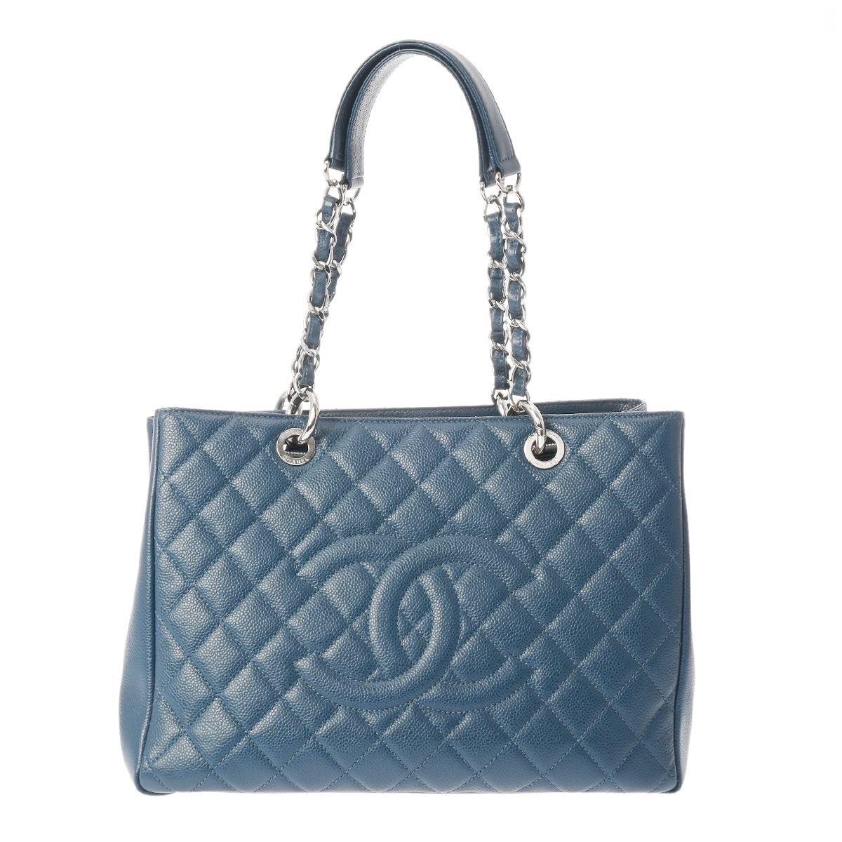 シャネル GST グランドショッピングトート ブルー A50995 キャビアスキン レディース バッグ 【bag】