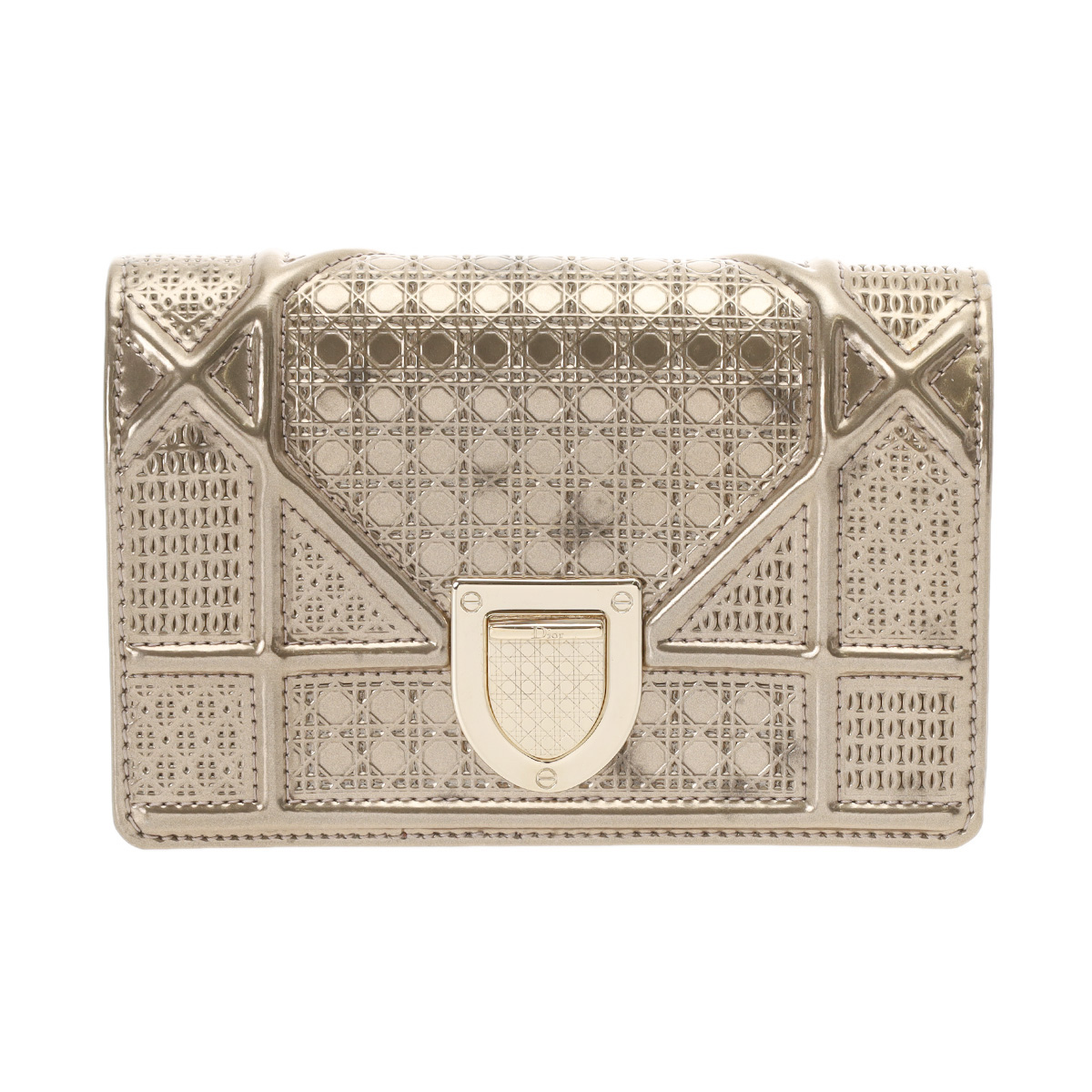 クリスチャンディオール ディオラマ ミニチェーンショルダー ゴールド レザー レディース バッグ 【bag】