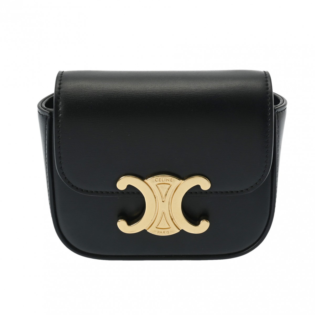 セリーヌ ミニ クロード ブラック 101513DPV.38NO シャイニーカーフ レディース バッグ 【bag】