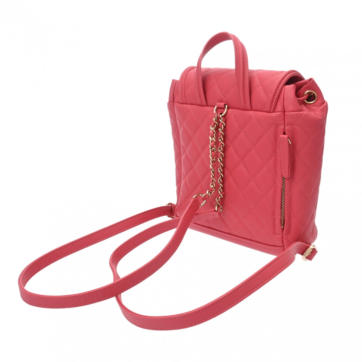 シャネル CCフィグリー バックパック ピンク キャビアスキン レディース バッグ 【bag】