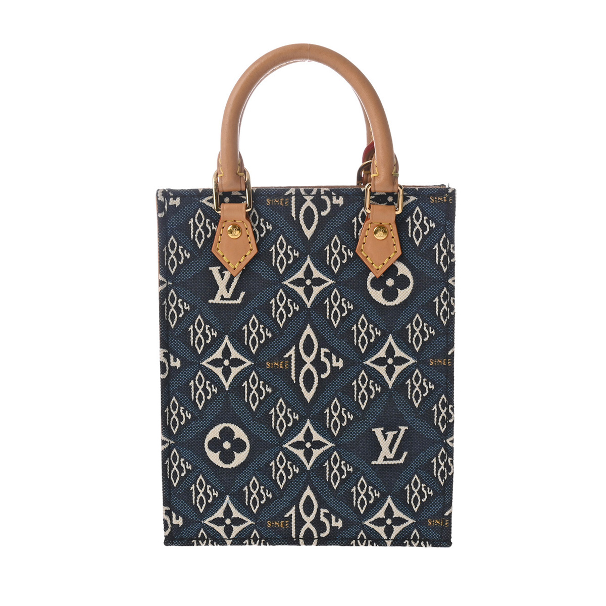 ルイヴィトン モノグラムジャガード プティットサックプラ Since1854 ブルー M80288 ジャガード レディース バッグ 【bag】