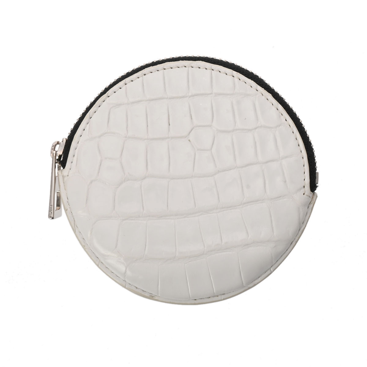 ロエベ ラウンド 丸型 ホワイト 116.25.951 クロコダイル レディース 財布 【purse】