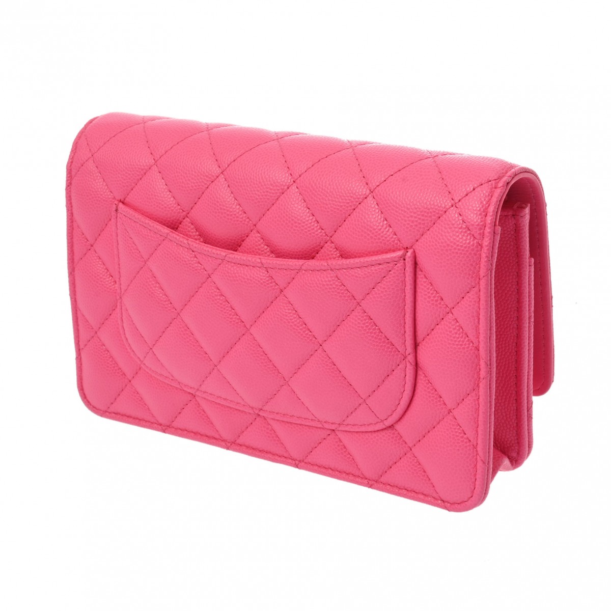 シャネル マトラッセ チェーンウォレット ピンク AP0250 キャビアスキン レディース バッグ 【bag】