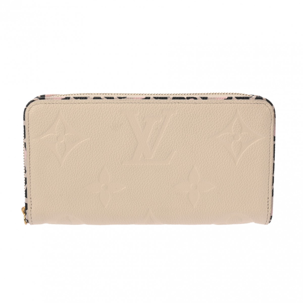 ルイヴィトン モノグラムアンプラント ワイルドアットハート ジッピーウォレット クレーム M80685 レザー レディース 財布 【purse】