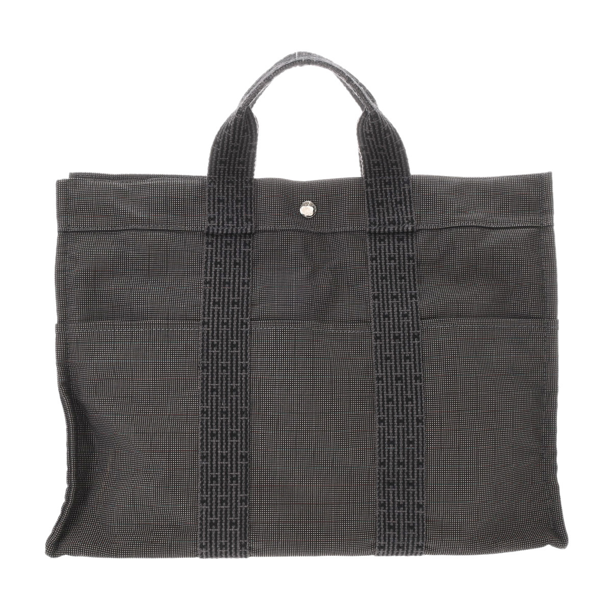 エルメス エールライン MM グレー キャンバス ユニセックス バッグ 【bag】