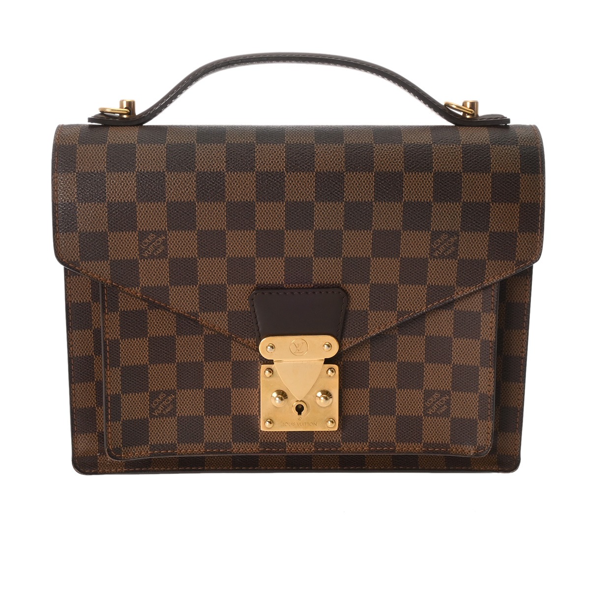 ルイヴィトン ダミエ モンソー SPオーダー ブラウン N48088