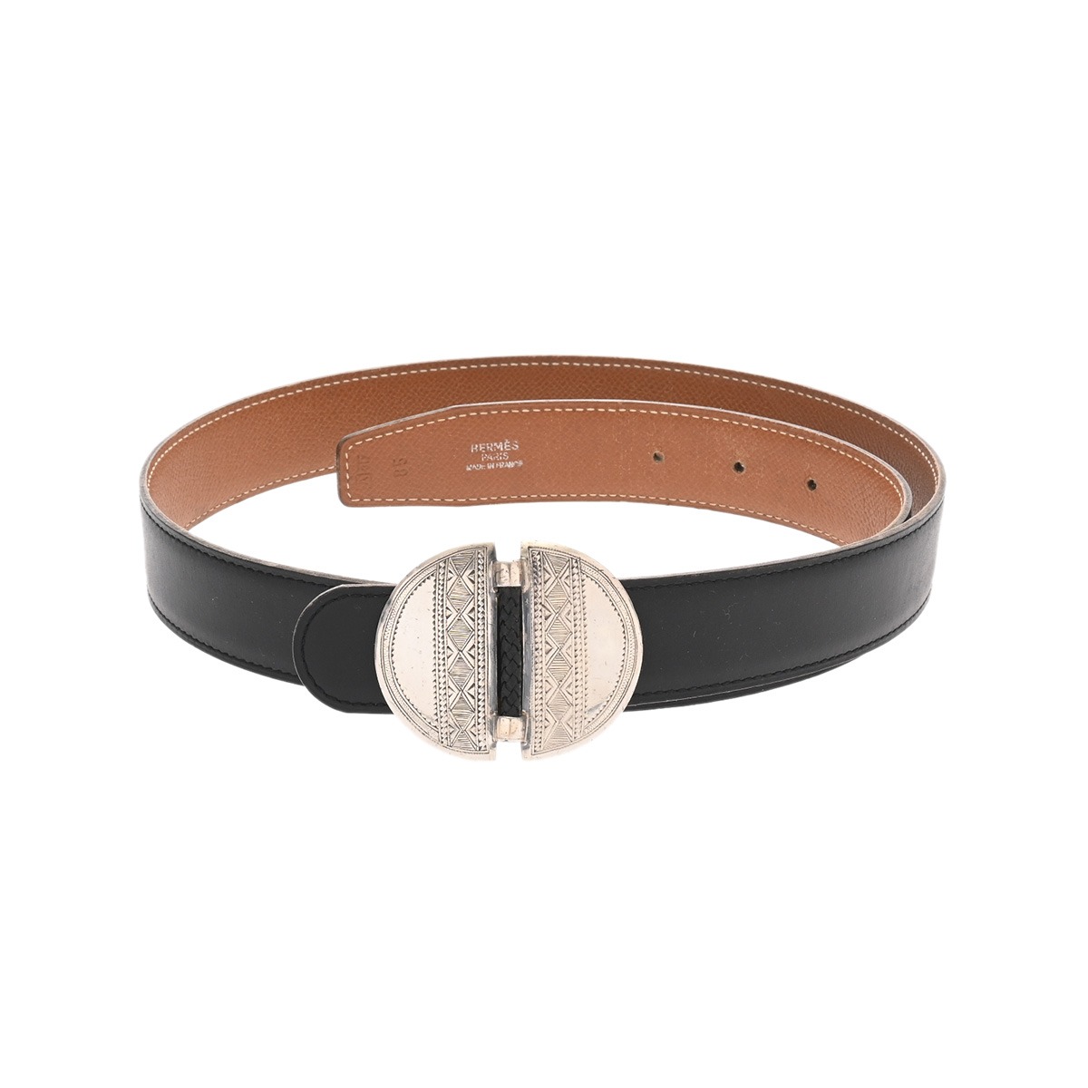 エルメス トゥアレグバックル サイズ85 ブラック/ゴールド ボックス