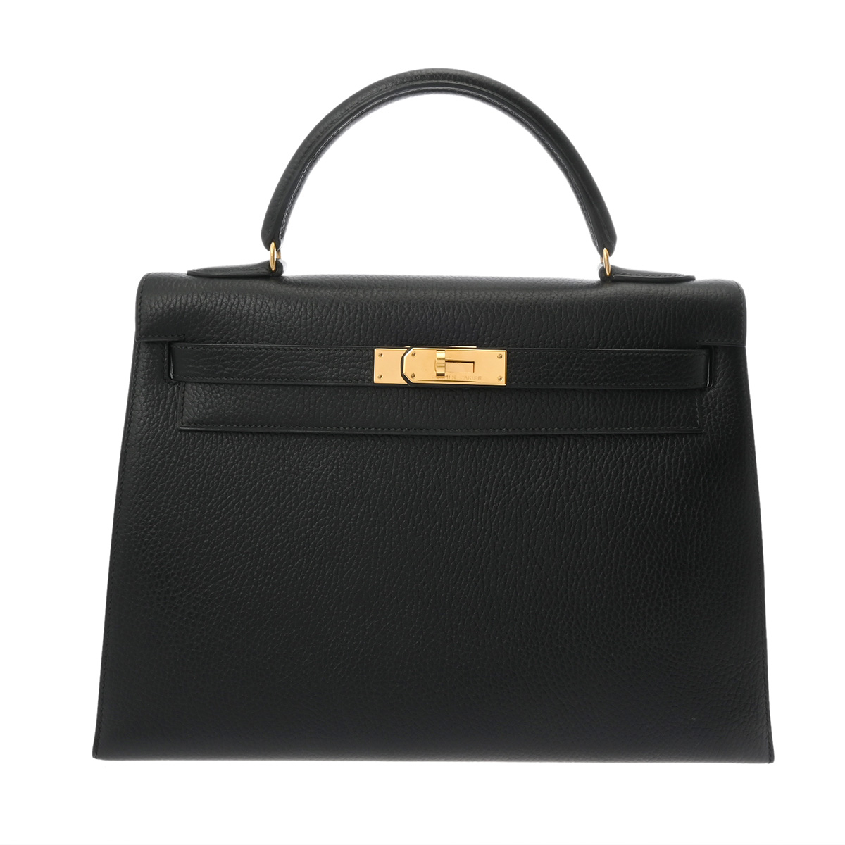 エルメス ケリー 32 外縫い 2WAY ブラック アルデンヌ レディース バッグ 【bag】
