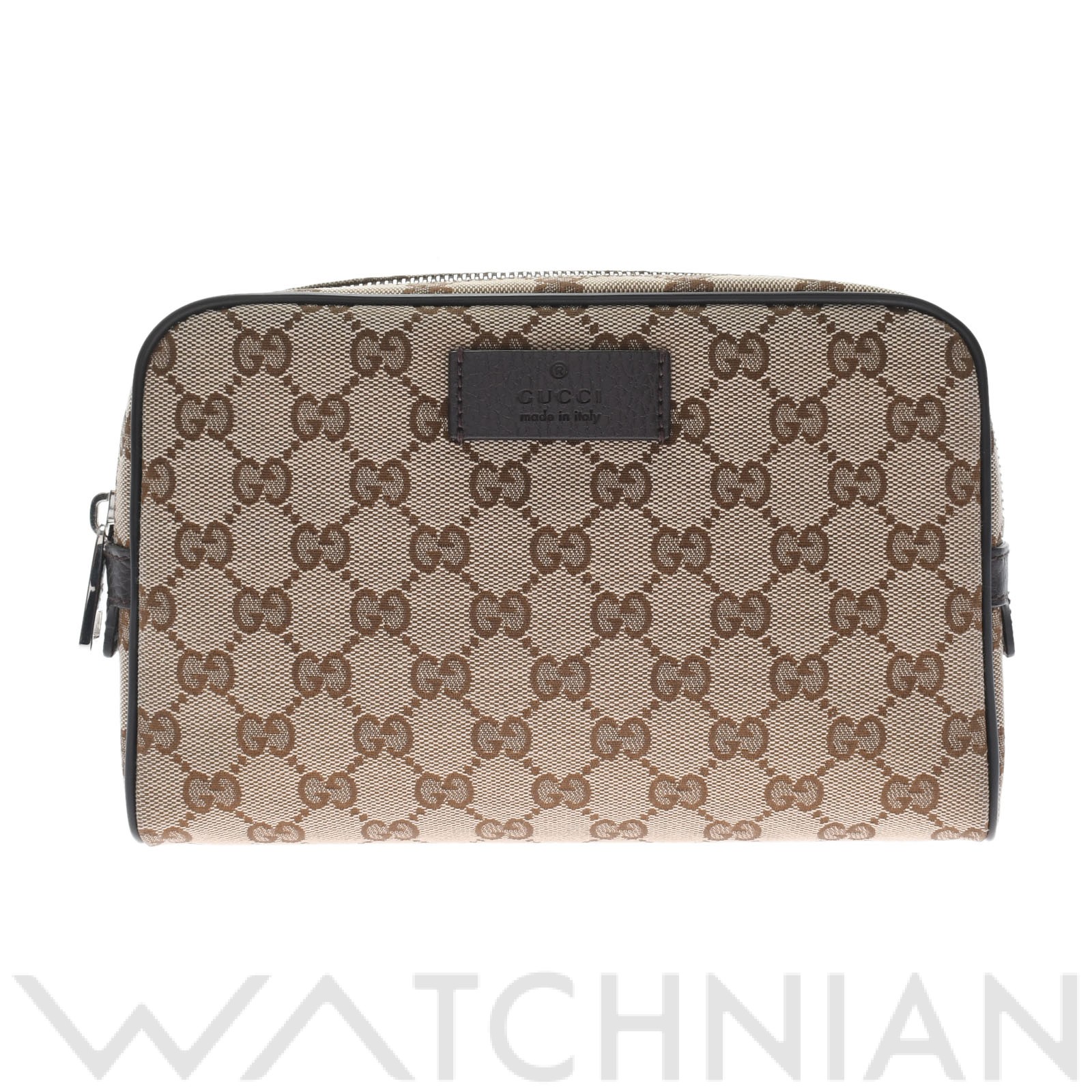 ウェストポーチ ボディバッグ アウトレット ベージュ 449174 GGキャンバス/レザー GUCCI グッチ レディース 【中古】