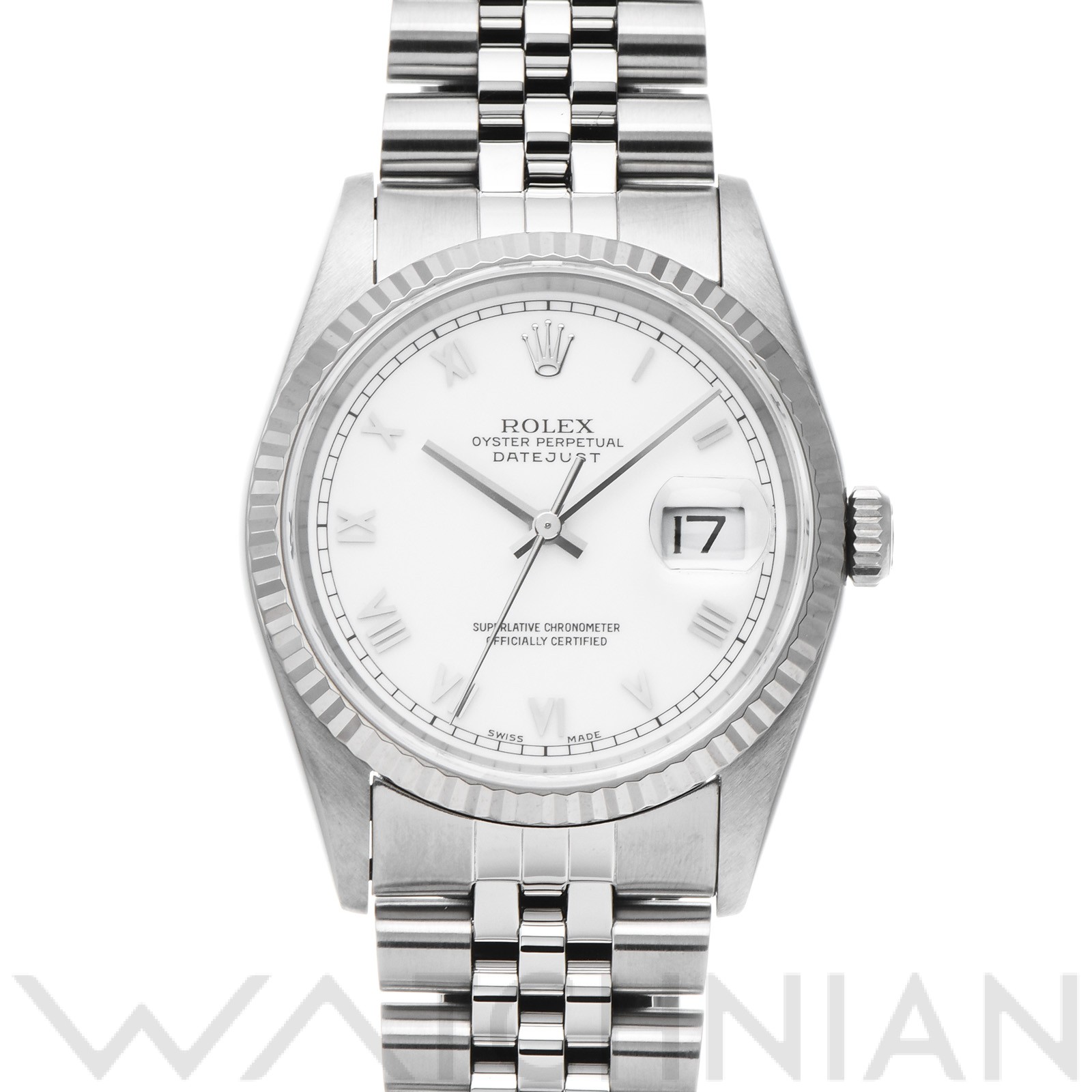 ロレックス ROLEX 16234 A番(1998年頃製造) ホワイト メンズ 腕時計