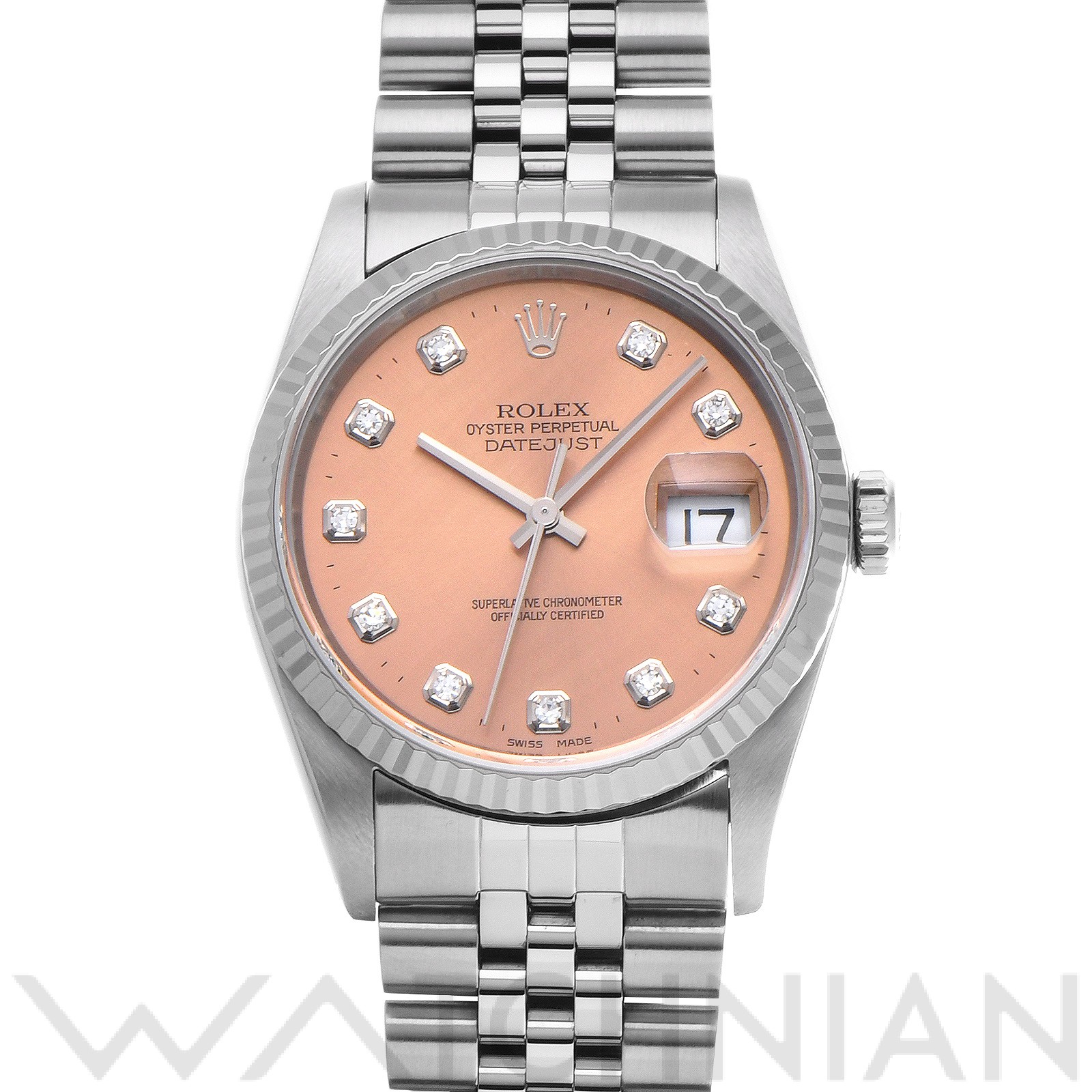 ロレックス / ROLEX デイトジャスト 36 16234G ピンク/ダイヤモンド メンズ 時計 【中古】【wristwatch】