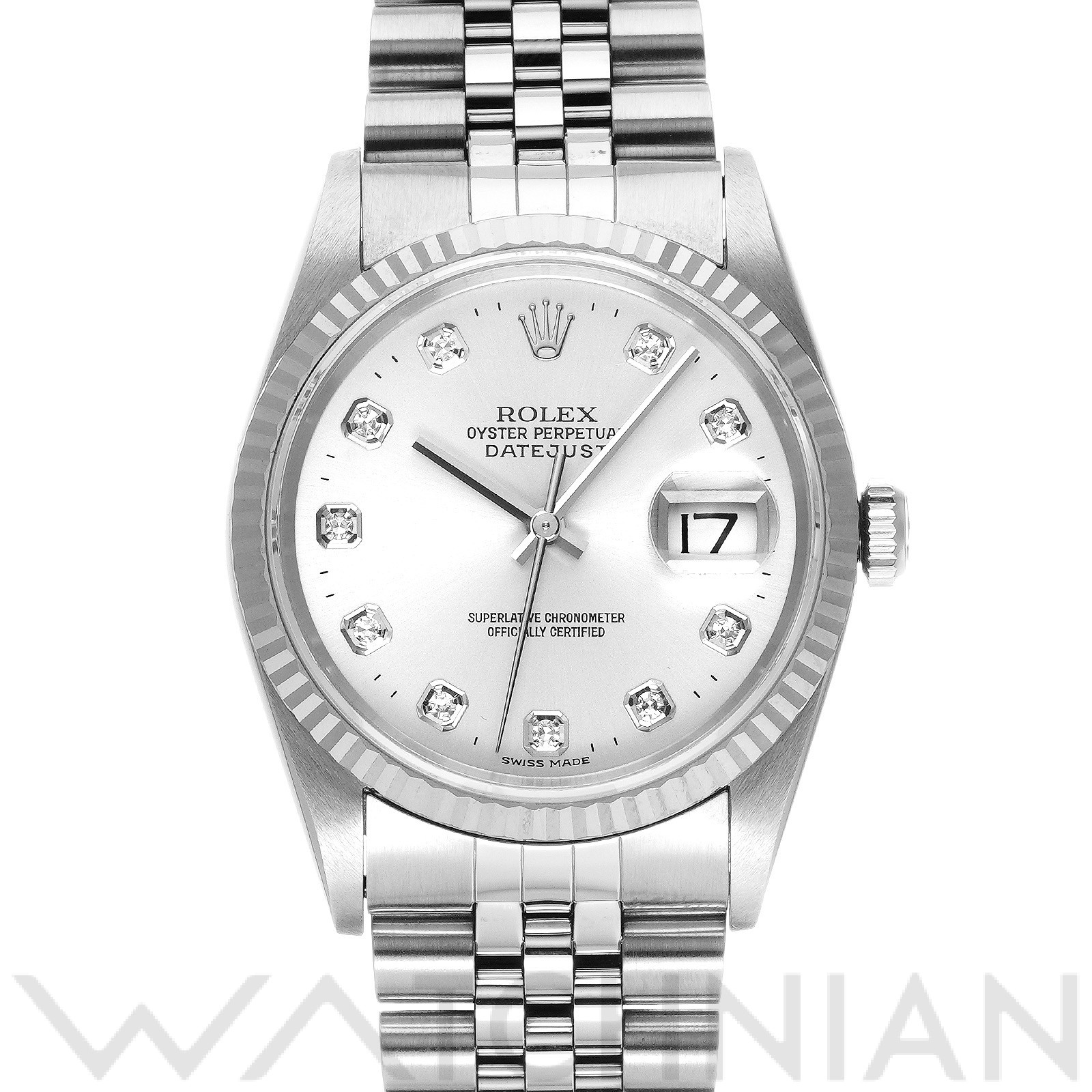 ロレックス ROLEX 16234G T番(1996年頃製造) シルバー /ダイヤモンド メンズ 腕時計