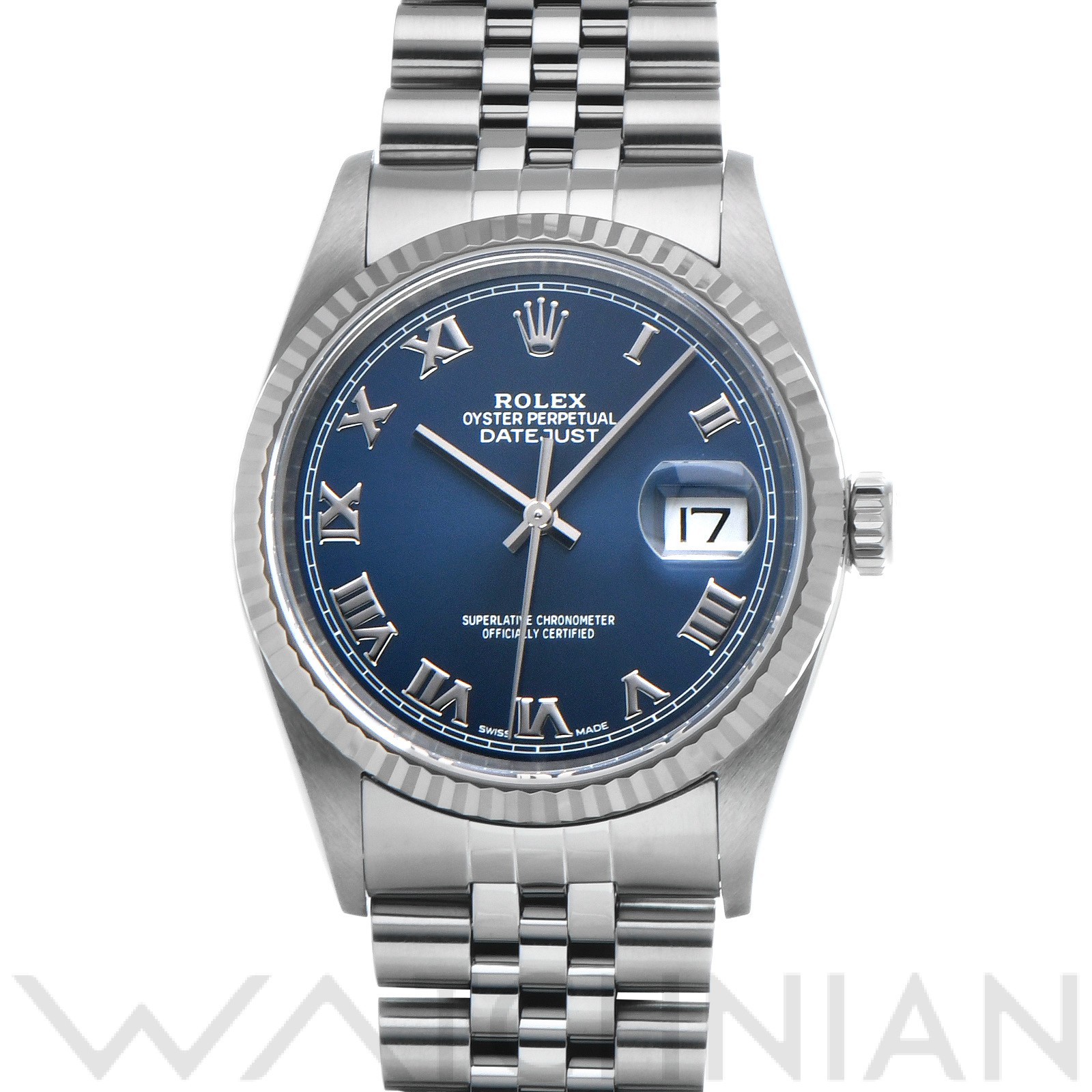 ロレックス ROLEX 16234 Y番(2002年頃製造) ブルー メンズ 腕時計