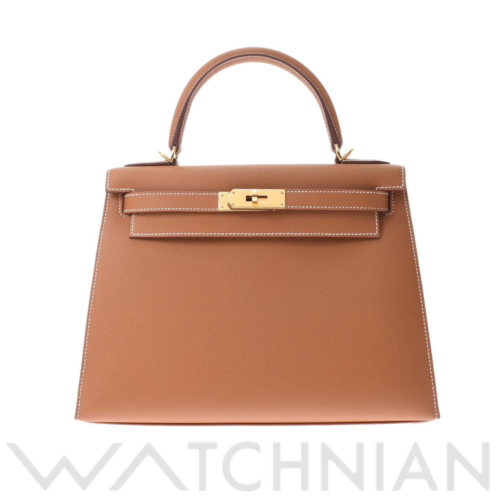 エルメス / HERMES ケリー 28 外縫い 2WAY ゴールド/ゴールド金具 ヴォーエプソン レディース バッグ 【未使用】【bag】