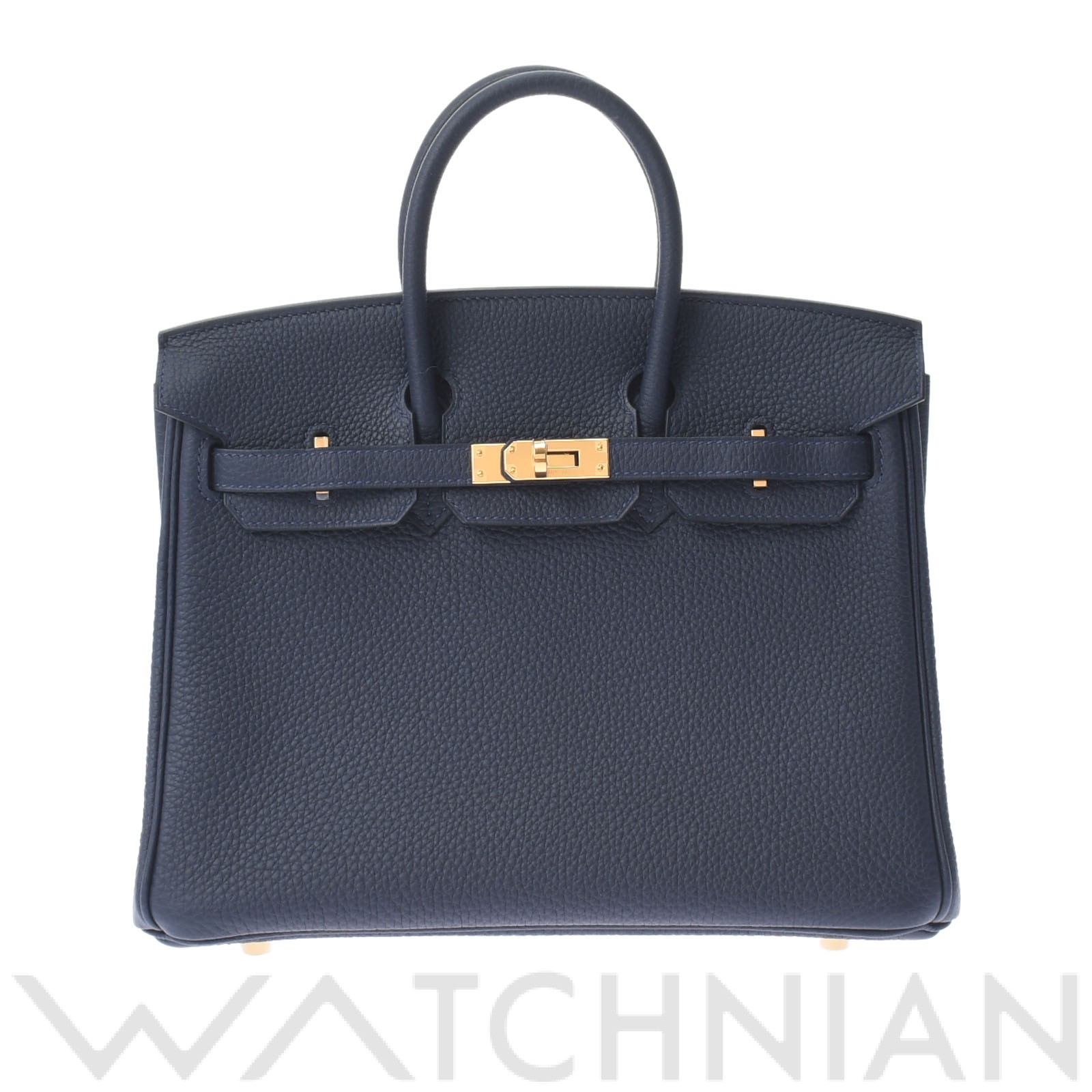 バーキン 25 ブルーニュイ/ゴールド金具 トゴ HERMES エルメス レディース 【新品】