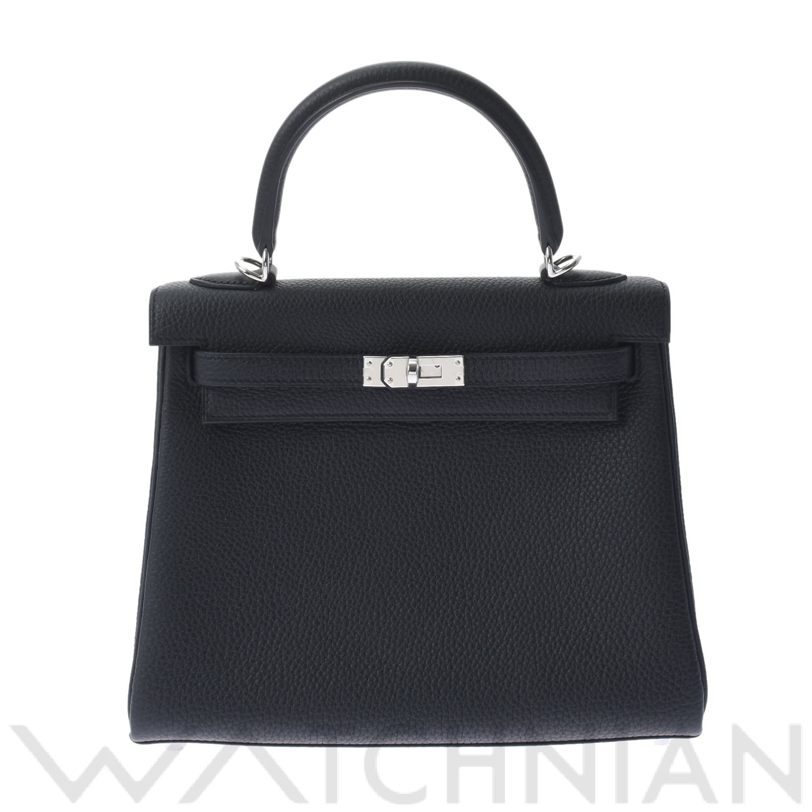 エルメス / HERMES ケリー 25 内縫い 2WAY 黒/パラジウム金具 トゴ レディース バッグ 【未使用】【bag】