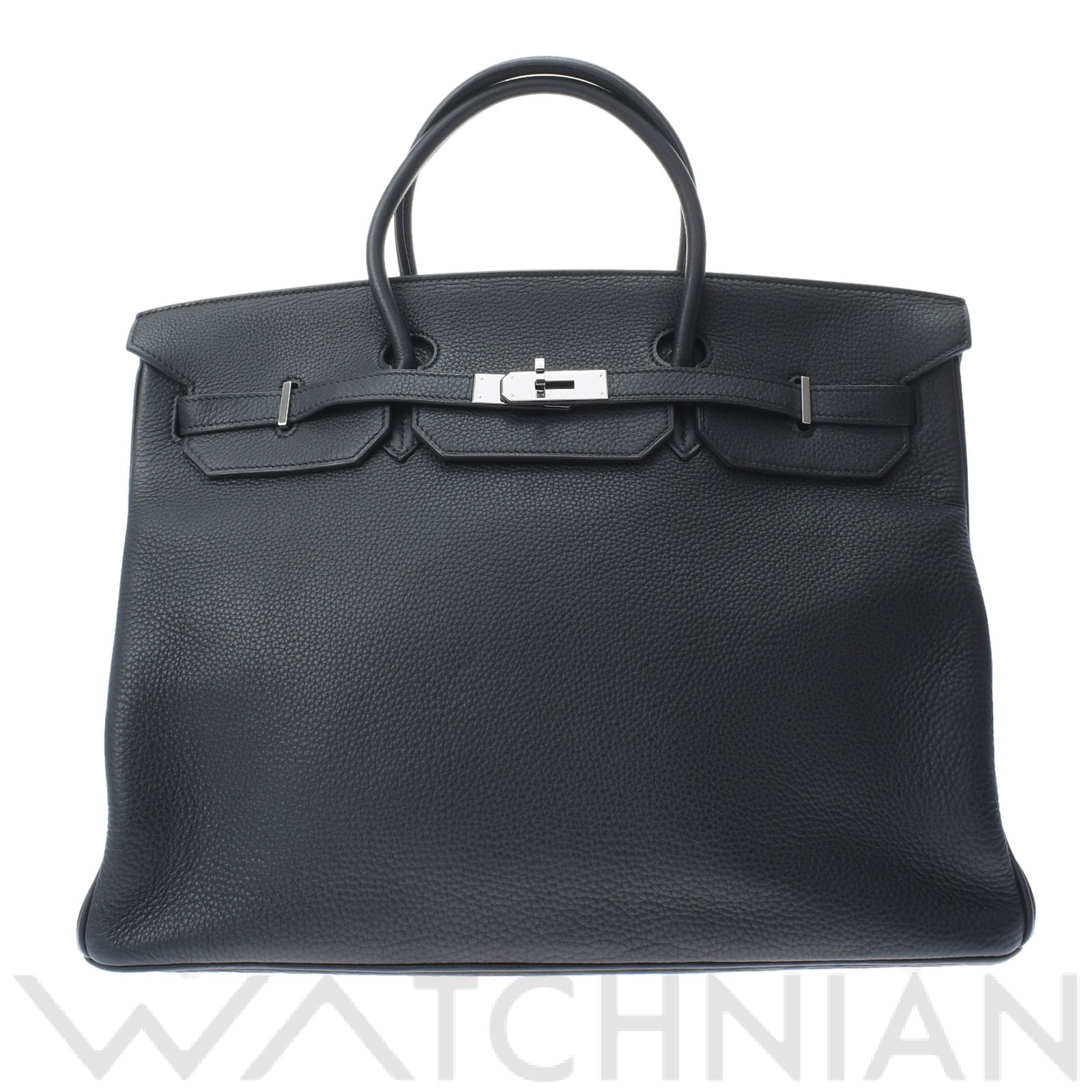 バーキン 40 黒/パラジウム金具 トゴ HERMES エルメス ユニセックス 【中古】