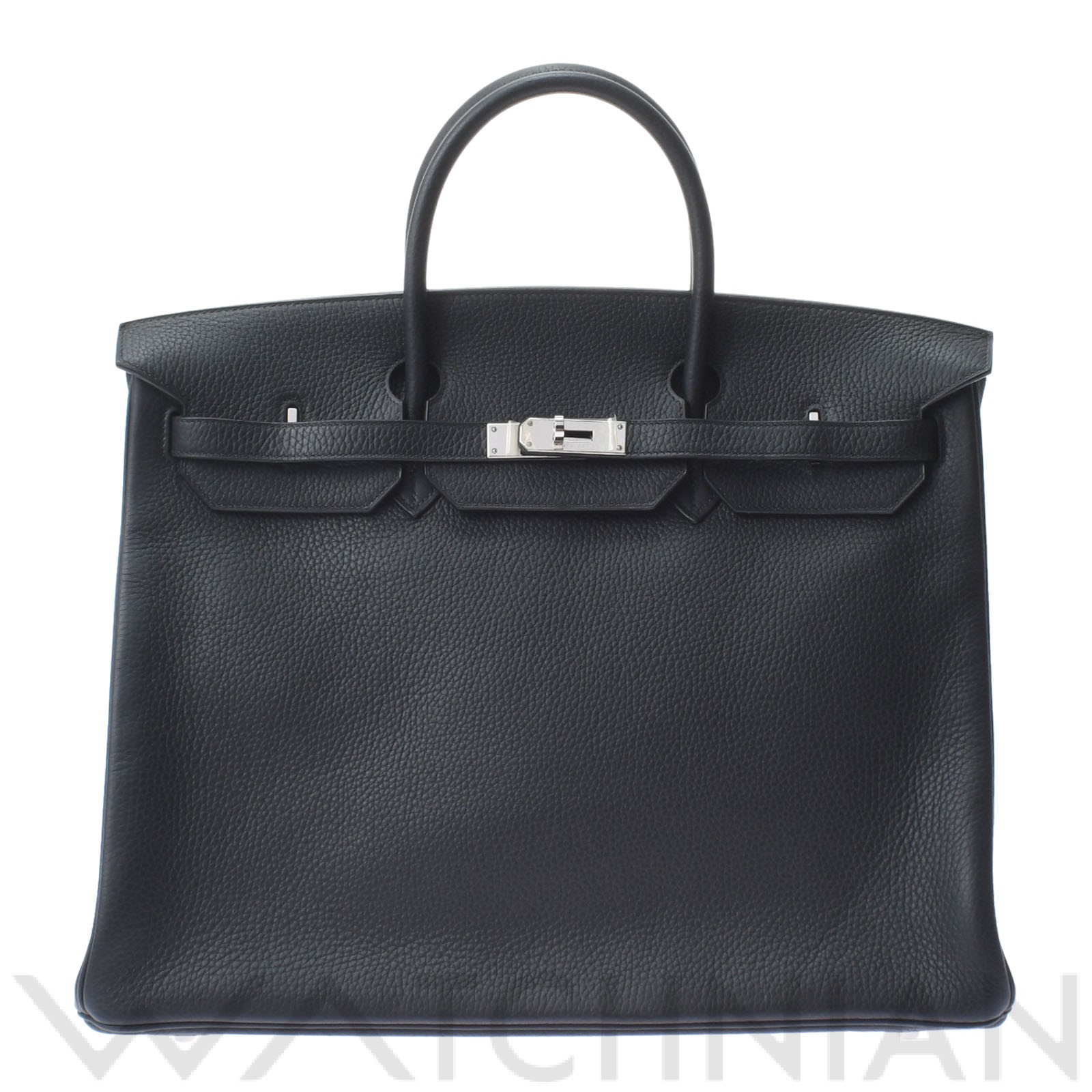 バーキン 40 ブラック/パラジウム金具 トリヨンクレマンス HERMES エルメス ユニセックス 【中古】