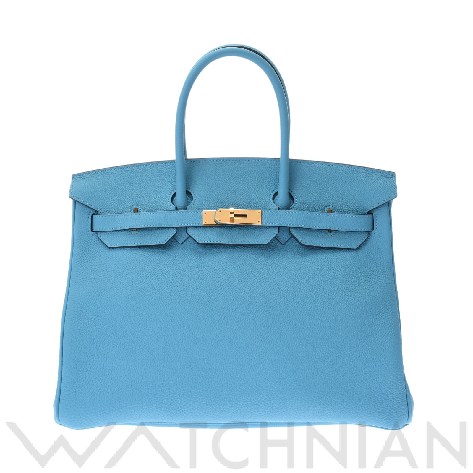 バーキン 35 ブルーノール/ゴールド金具 トゴ HERMES エルメス ユニセックス 【中古】