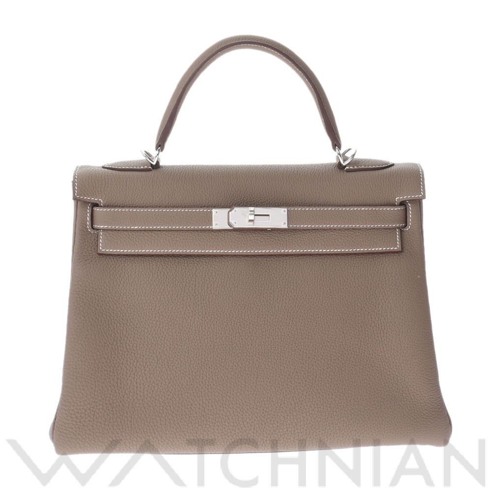ケリー 32 内縫い 2WAY エトゥープ/パラジウム金具 トゴ HERMES エルメス レディース 【新品】