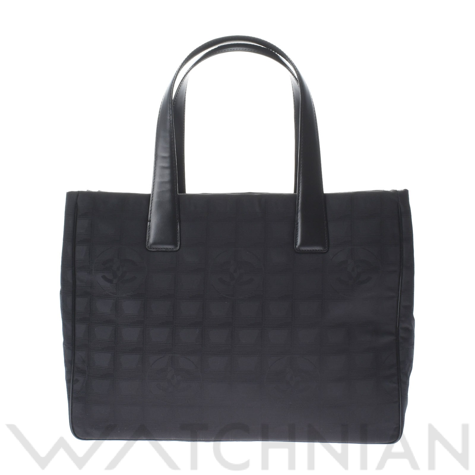 ニュートラベルラインMM ブラック A15991 ナイロン/レザー CHANEL シャネル レディース 【中古】