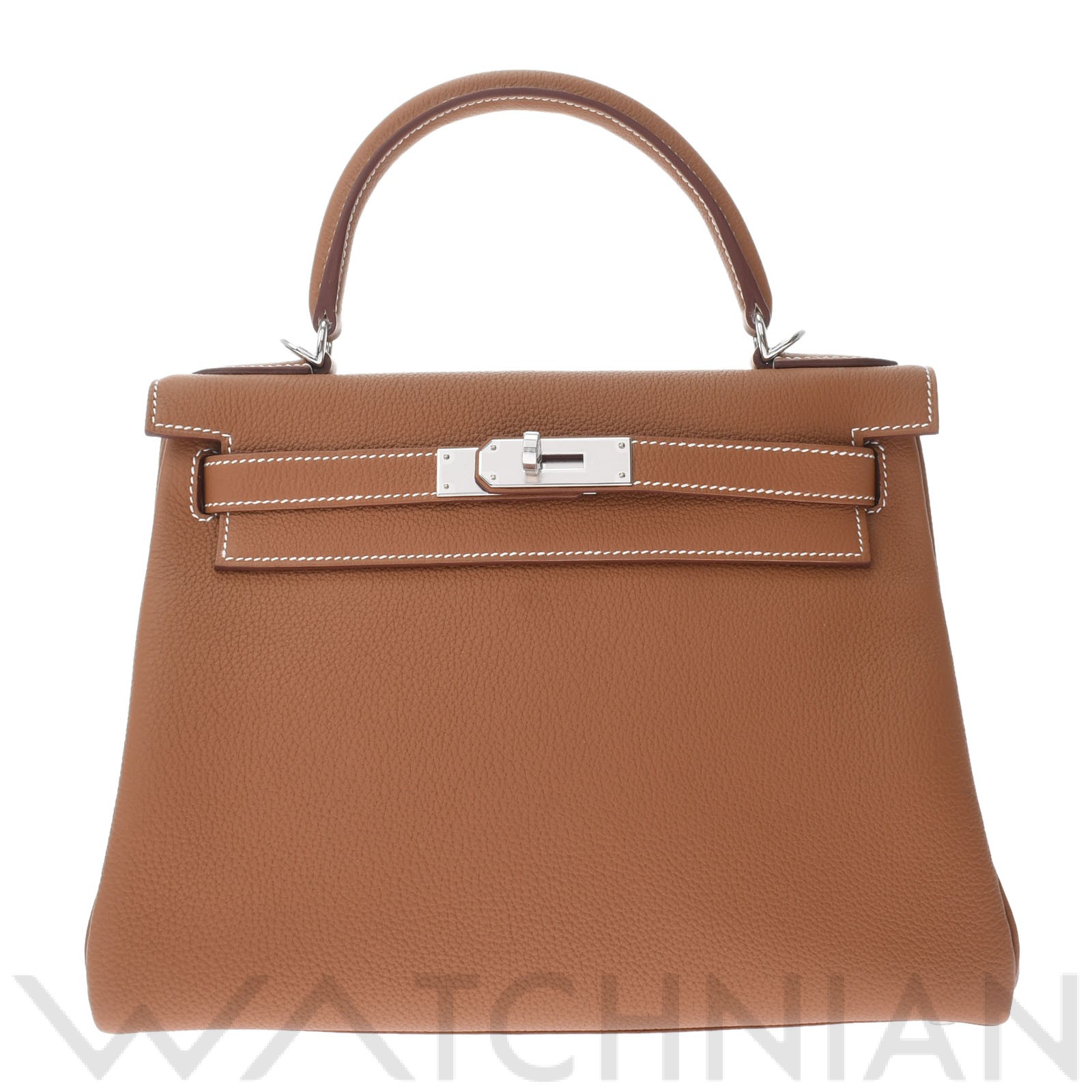 エルメス / HERMES ケリー28 内縫い 2WAY ゴールド/パラジウム金具 トゴ レディース バッグ 【未使用】【bag】