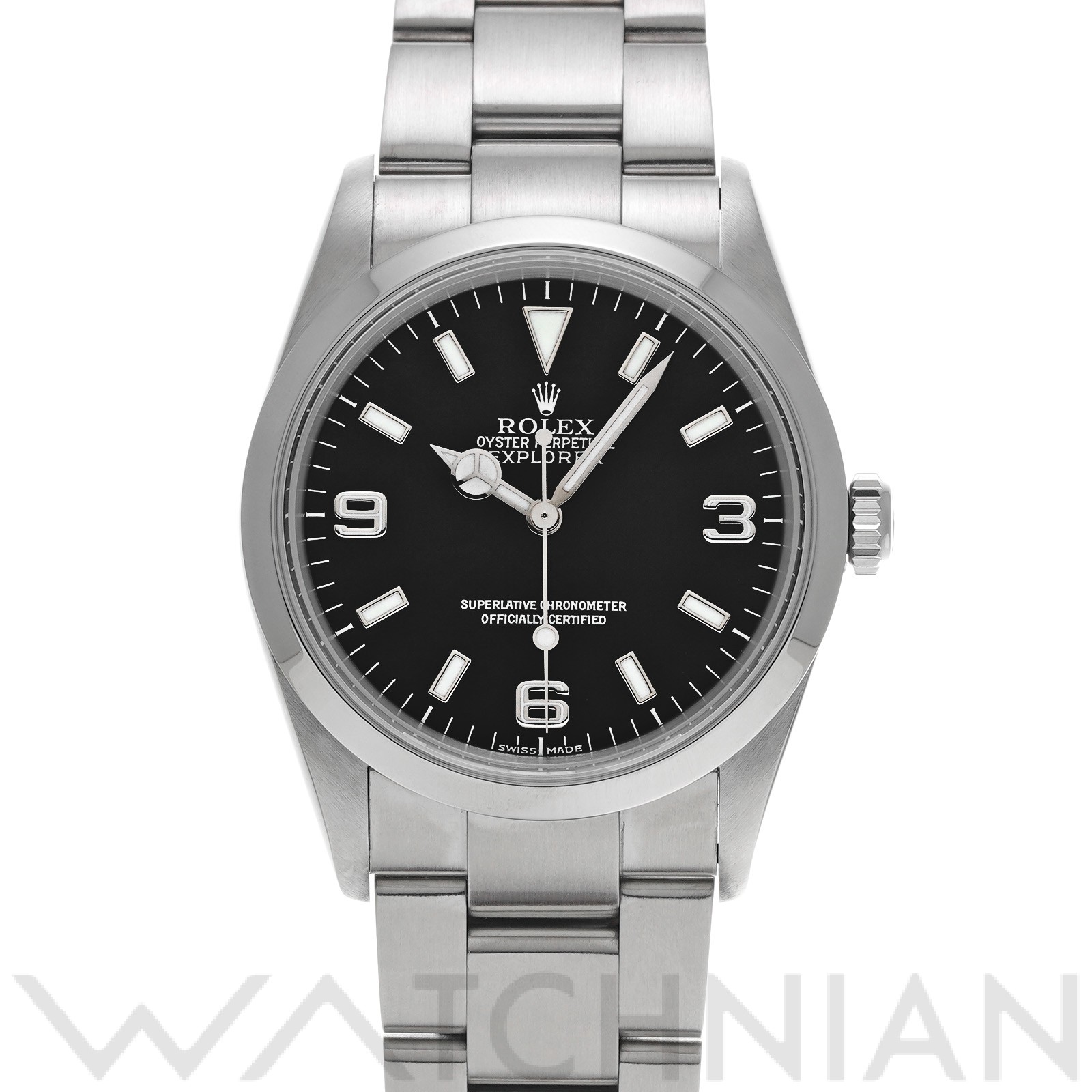 ロレックス ROLEX 114270 K番(2001年頃製造) ブラック メンズ 腕時計