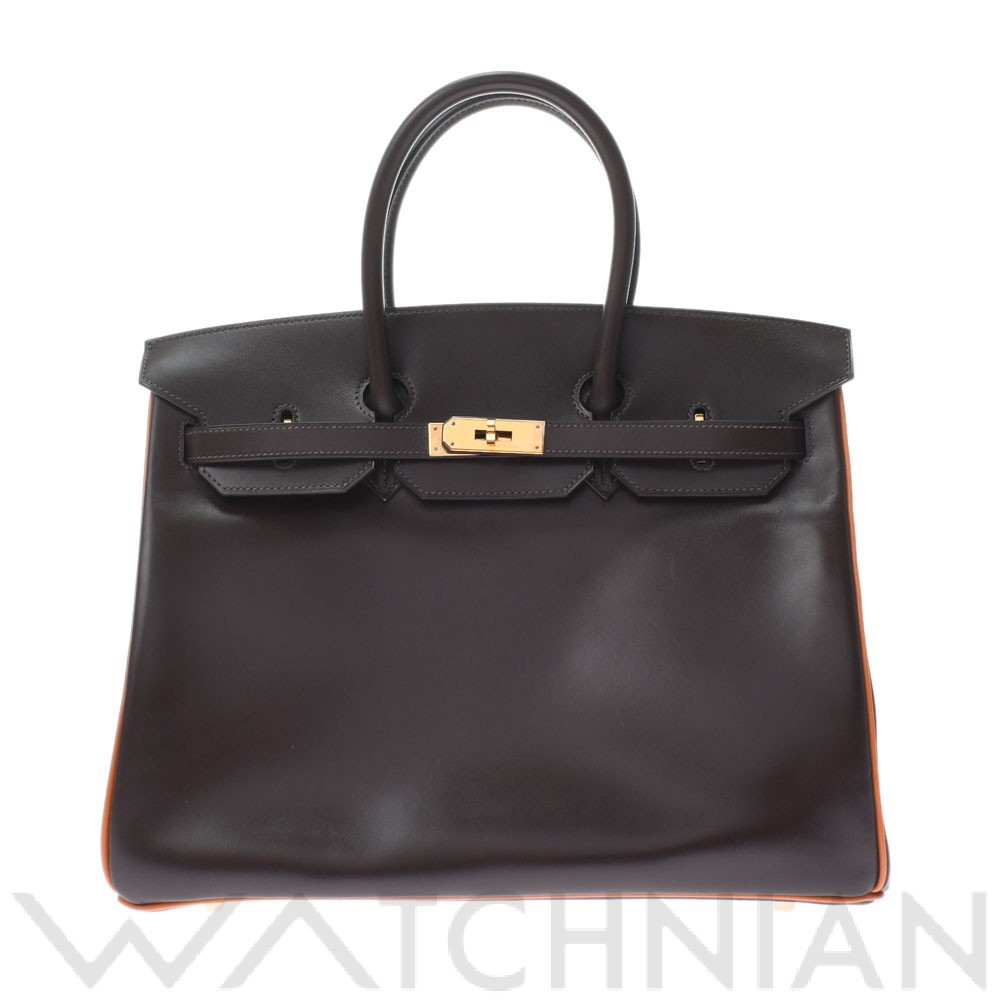 バーキン 35 ショコラ/オレンジ/ゴールド金具 ボックスカーフ HERMES エルメス ユニセックス 【中古】:  ブランドバッグ｜WATCHNIAN(ウォッチニアン)公式通販/旧一風騎士