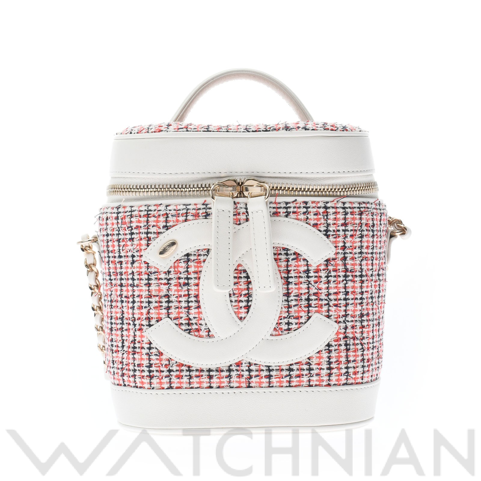 CHANEL シャネル　ホワイト　バニティバッグ　本物　正規直営店購入 CHANEL シャネルホワイトバニティバッグ本物正規直営店購入