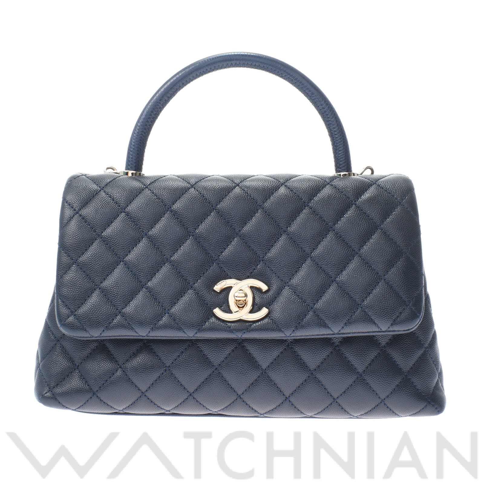 マトラッセ ココハンドル 2WAYチェーンショルダー ネイビー