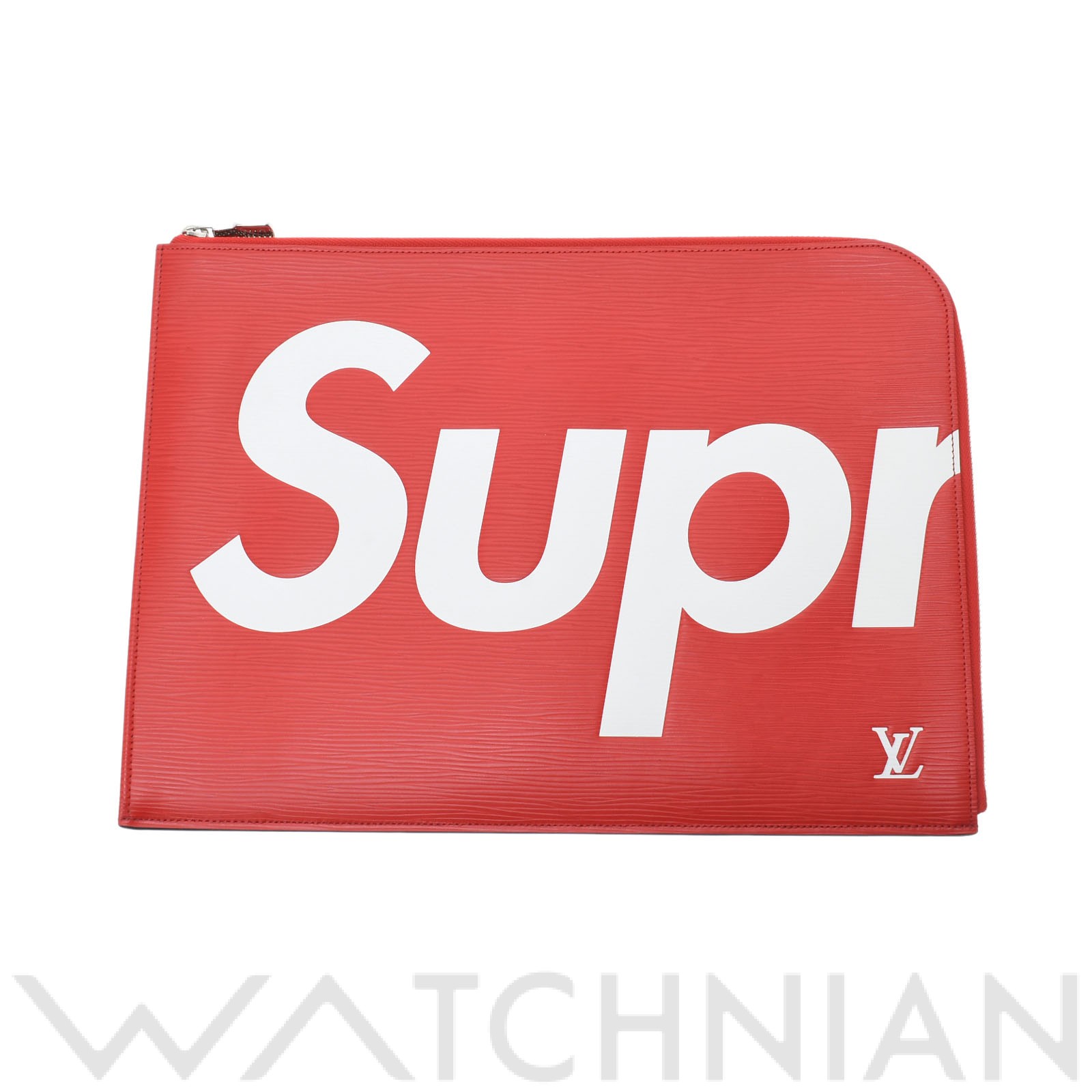 エピ Supremeコラボ ポシェットジュールGM レッド/ホワイト M67722 