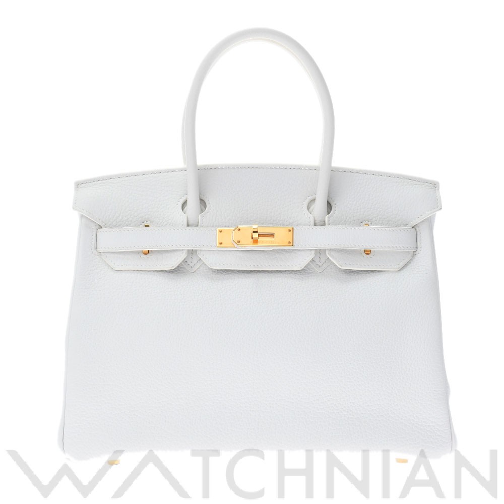 バーキン 30 ブロン/ゴールド金具 トリヨンクレマンス HERMES エルメス レディース 【中古】
