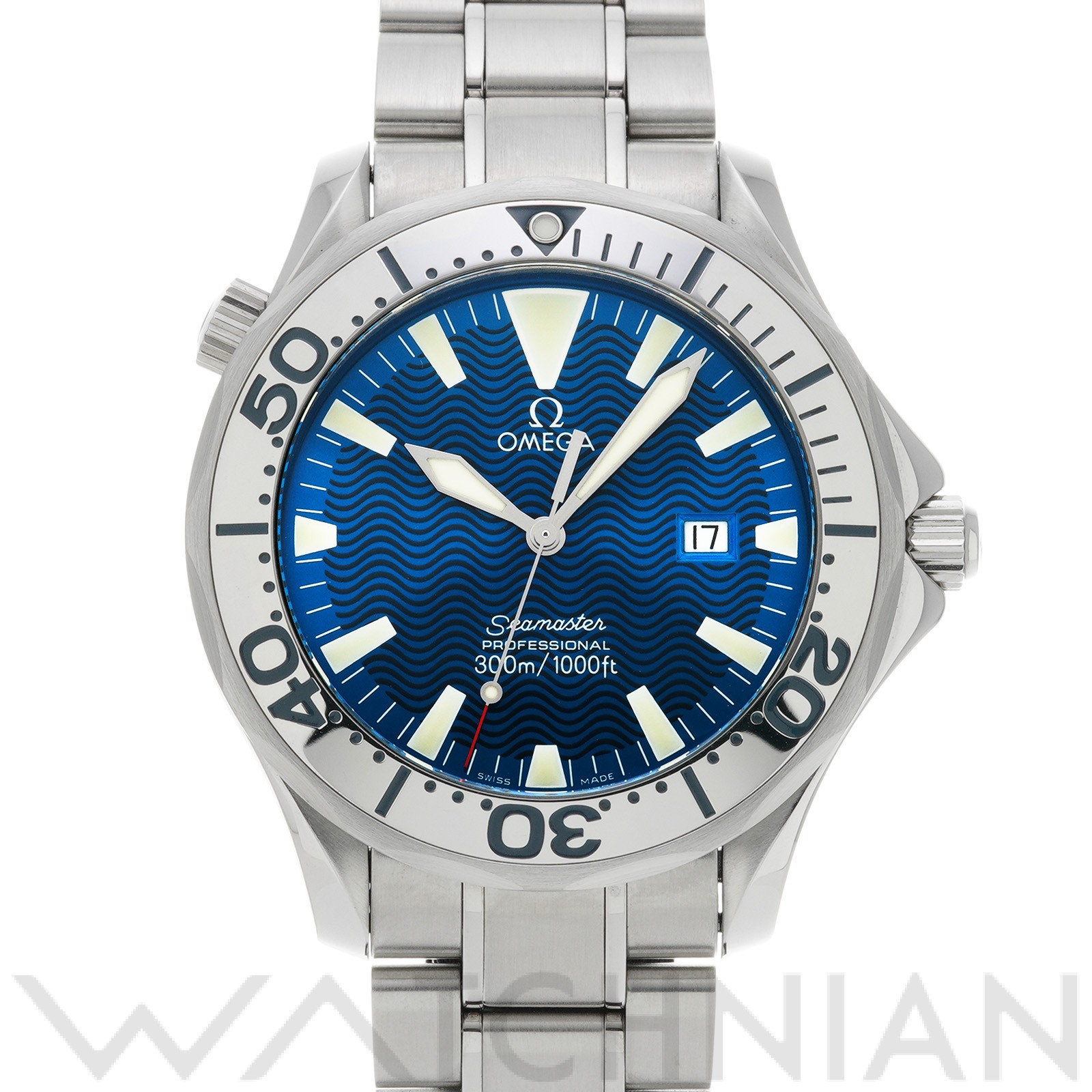 オメガ OMEGA 2265.80 ブルー メンズ 腕時計