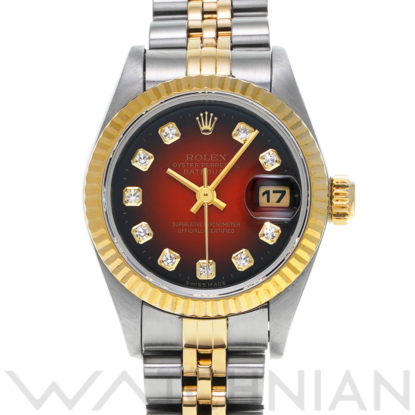 ロレックス ROLEX 69173G W番(1995年頃製造) チェリー・グラデーション /ダイヤモンド レディース 腕時計