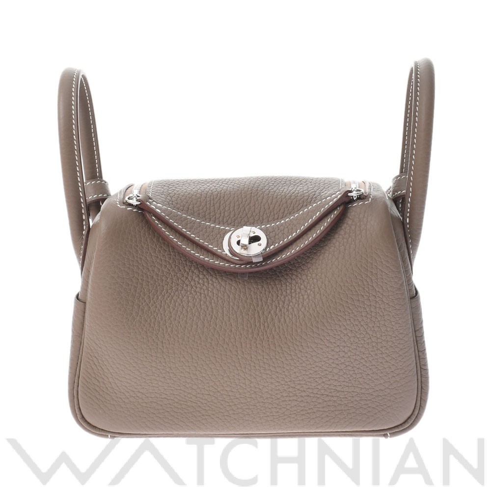 リンディ ミニ 2WAY エトゥープ/パラジウム金具 トリヨンクレマンス HERMES エルメス レディース 【新品】