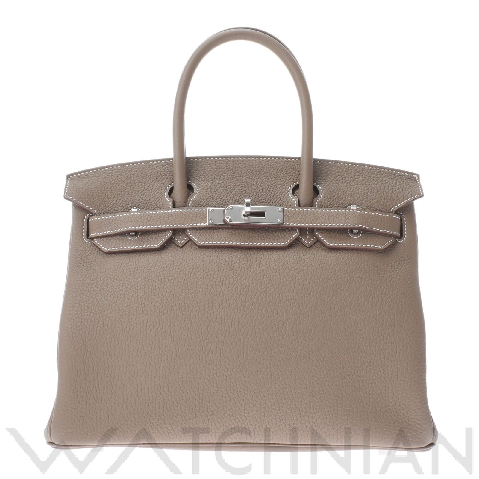 バーキン 30 エトゥープ/パラジウム金具 トゴ HERMES エルメス レディース 【新品】