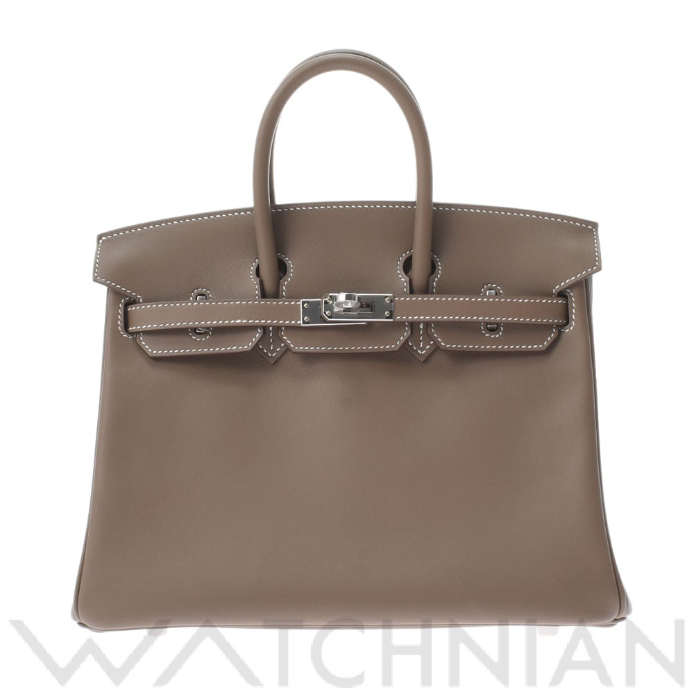 エルメス / HERMES バーキン 25 エトゥープ/パラジウム金具 ヴォースイフト レディース バッグ 【未使用】【bag】